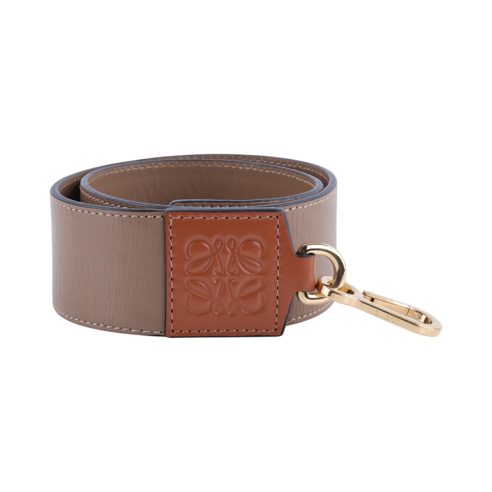 羅意威 LOEWE 背帶  棕色拼接背帶 無附屬品