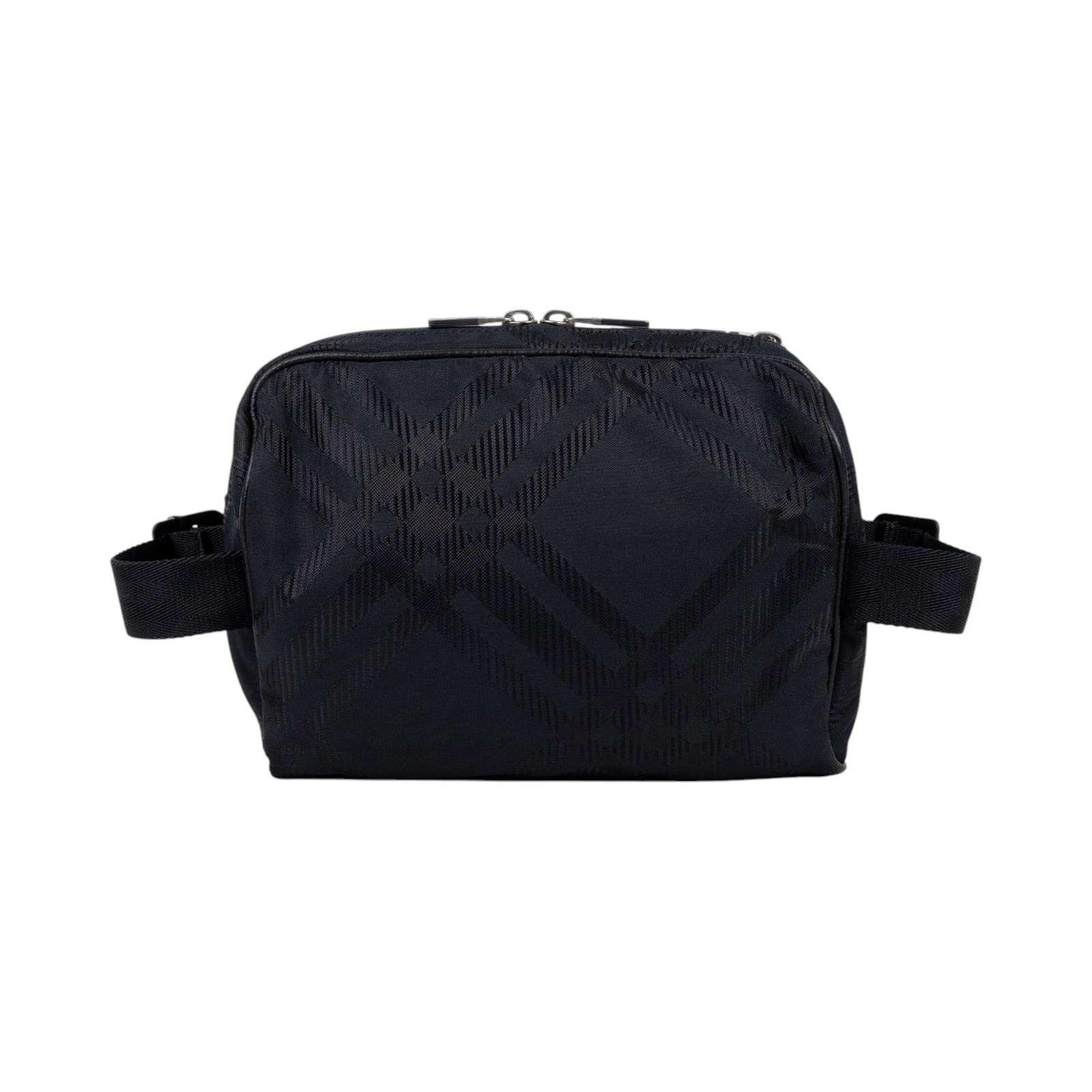 博柏利 BURBERRY ML BELT BAG NJ2 尼龍斜背包 腰包 8083446 黑尼龍格紋腰包 無附屬品