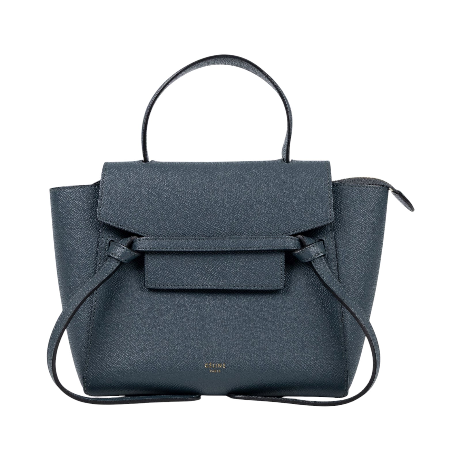 思琳 CELINE 珠地小牛皮 袖珍型 Belt 手袋 189003ZVA 藍NANO BELT BAG 防塵袋/背帶
