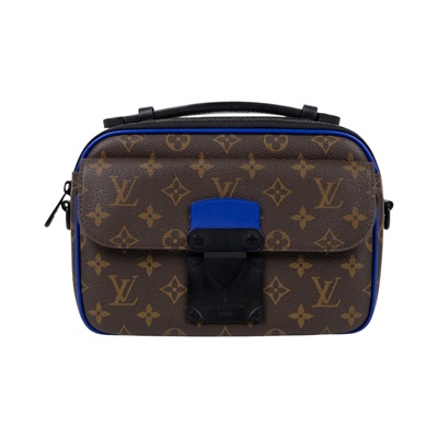 路易威登 LOUIS VUITTON S Lock 郵差包 塗層帆布 M45863 晶片款 原花S LOCK 防塵袋/原廠盒子/背帶/台灣購買證明