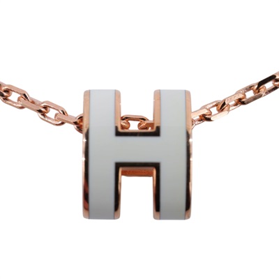 愛馬仕 Hermes Mini Pop H 墜飾 白色 H147992FO49 ST0213 白MINI POP H 項鍊 原廠盒子/防塵袋/內襯