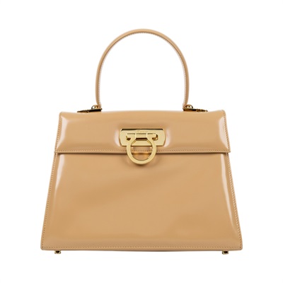 菲拉格慕 SALVATORE FERRAGAMO Iconic 手提包 肩背包 BA-21 2181 奶茶博物館包 背帶