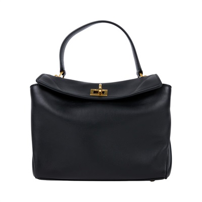巴黎世家 BALENCIAGA Rodeo Mini 手提包 金色五金 7954562AA4V 黑金RODEO MINI 防塵袋/背帶/吊牌