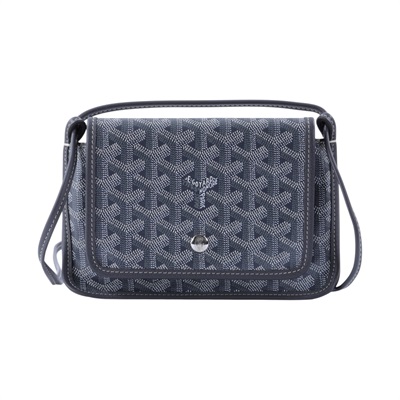 高雅德 GOYARD Plumet Pocket Wallet 肩背 隨身錢包 PLUMETPMLTY 灰PLUMET 防塵袋/購買證明