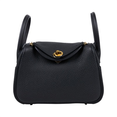 愛馬仕 Hermes Lindy 琳迪包 迷你 黑色 金色五金 H079086CC89 /ZBY644ND  防塵袋/購買證明影本