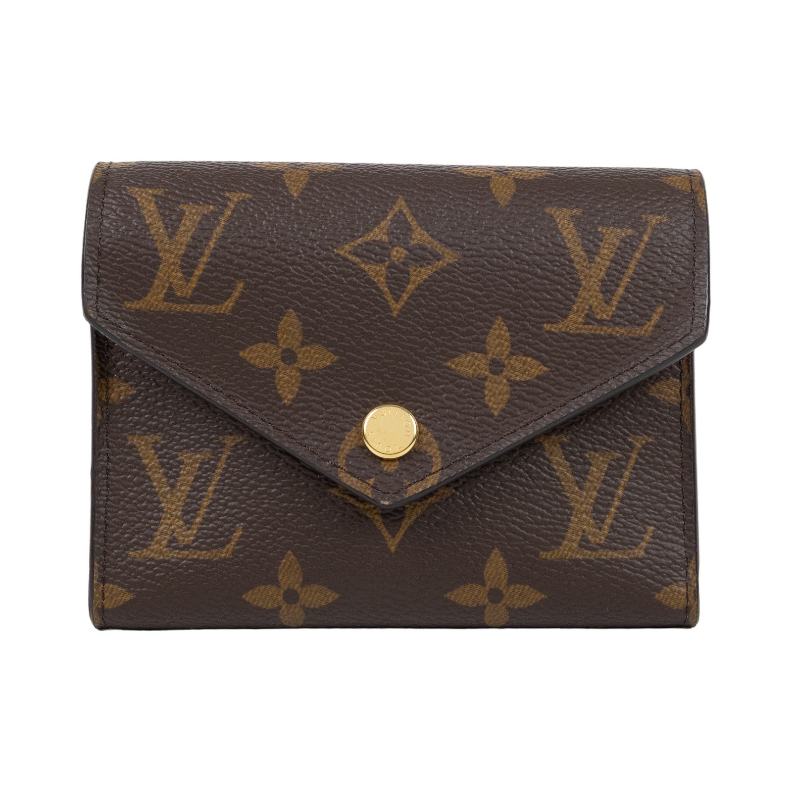 路易威登 LOUIS VUITTON Victorine 錢包 塗層帆布 紫紅色 M41938 晶片款 原花紫紅VICTORINE 原廠盒子
