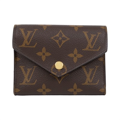 路易威登 LOUIS VUITTON Victorine 錢包 塗層帆布 紫紅色 M41938 晶片款 原花紫紅VICTORINE 原廠盒子