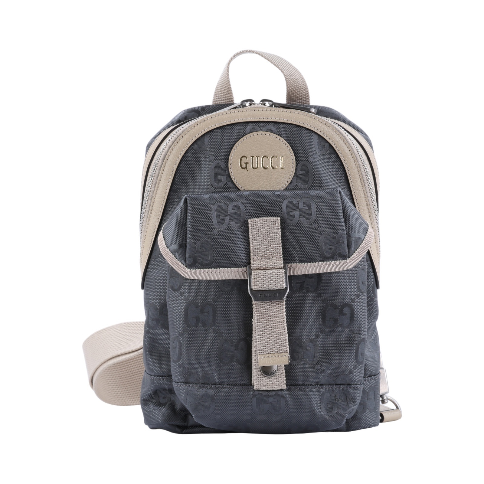 古馳 GUCCI Off The Grid 單肩 斜背包 胸包 658631 H9HUN 灰Off The Grid胸包 防塵袋