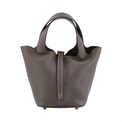 愛馬仕 Hermes Picotin Lock 18 菜籃子包 金色五金 大象灰 H056289CC18 /K TU 010 CP  原廠盒子/防塵袋/購買證明影本