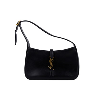 聖羅蘭 YSL SAINT LAURENT LE 5 À 7 滑面皮革 HOBO 手袋 手提包 6572282R20W LE 5 À 7滑面皮革黑色手袋 防塵袋