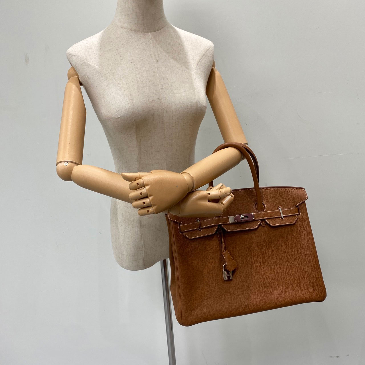 愛馬仕 Hermes Birkin Bag 柏金包 35 BK35 A刻 金棕BIRKIN35 防塵袋