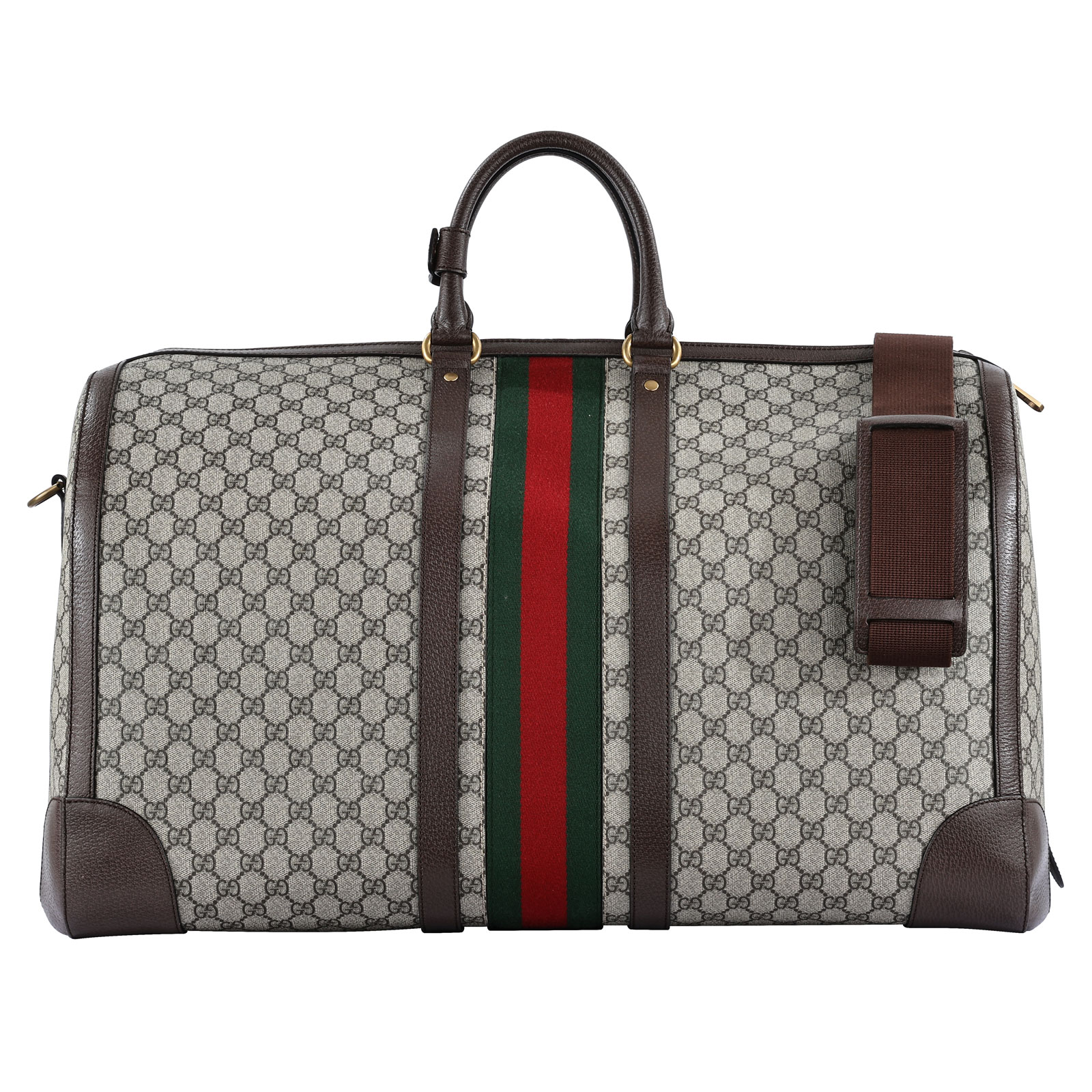 古馳 GUCCI Savoy 大型 旅行袋 724567 GG紋行李袋 防塵袋/背帶/鎖組/行李吊牌