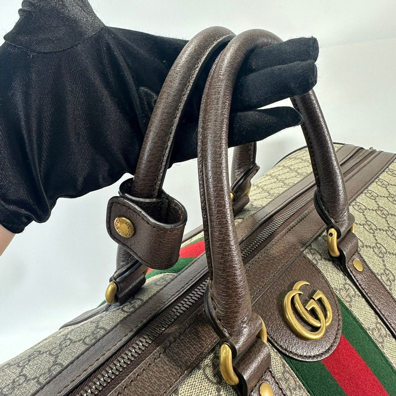 古馳 GUCCI Savoy 大型 旅行袋 724567 GG紋行李袋 防塵袋/背帶/鎖組/行李吊牌