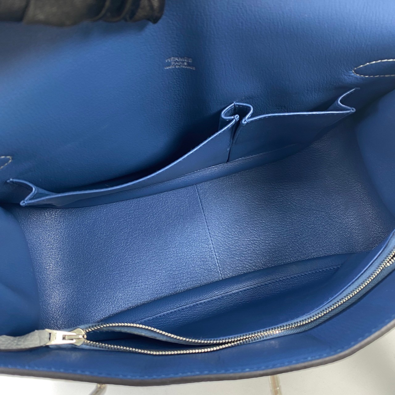愛馬仕 Hermès Jypsiere 吉普賽包 31 JY31 A刻 灰拚藍JYPSIERE31 防塵袋