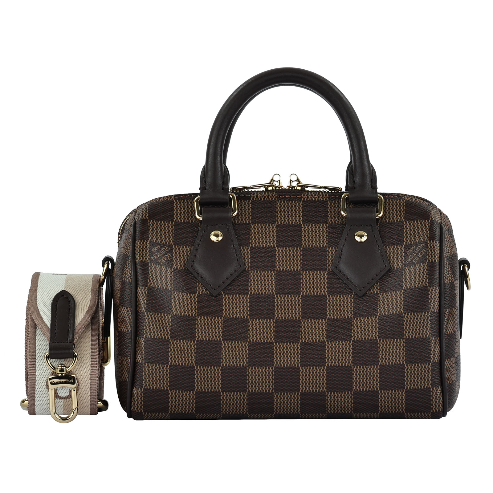 路易威登 LOUIS VUITTON Speedy Bandoulière 20 棕棋盤 手提 斜背 波士頓包 N40489 晶片款  原廠盒子/防塵袋/購買證明