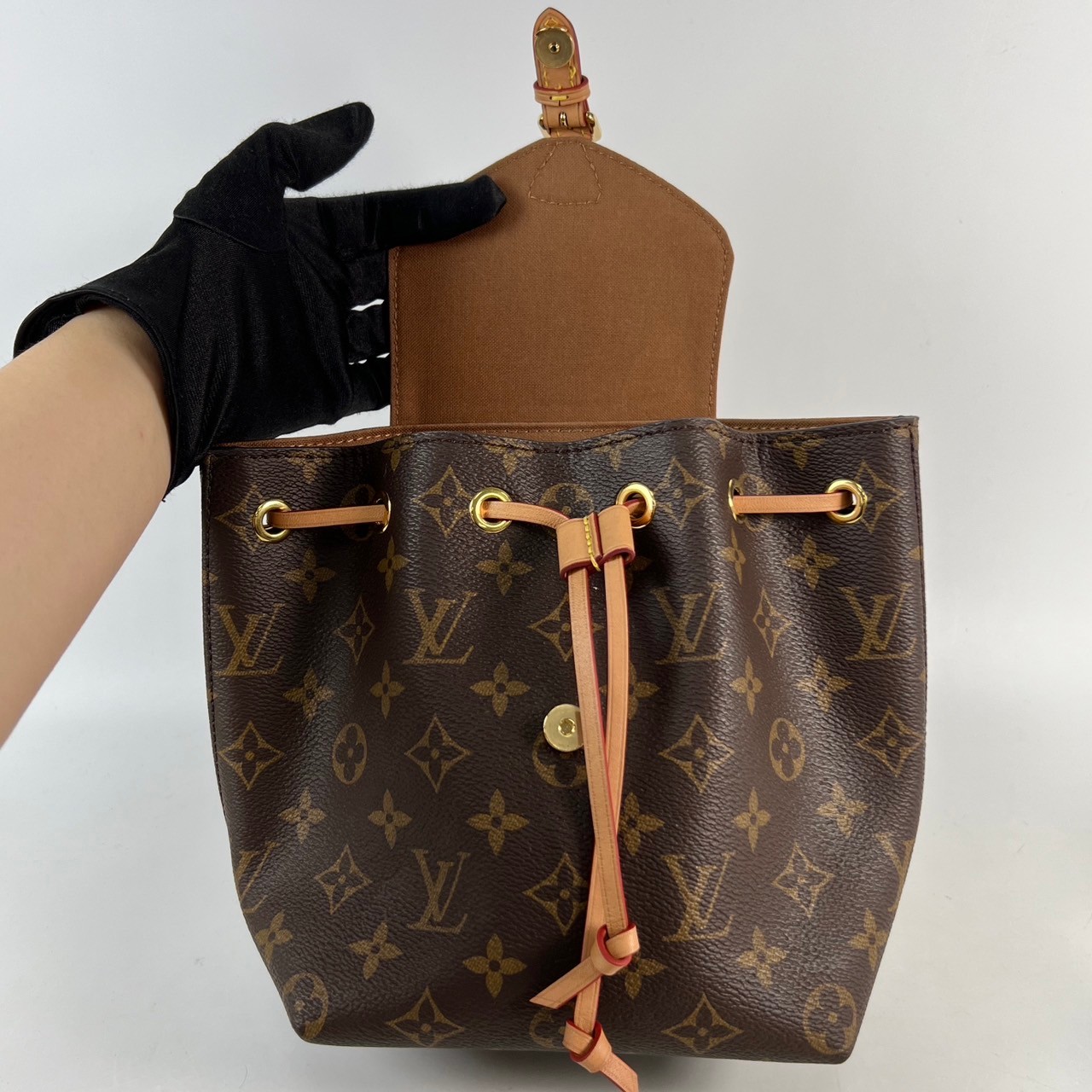 路易威登 LOUIS VUITTON Montsouris BB 經典帆布 後背包 M45502 原花MONTSOURIS BB