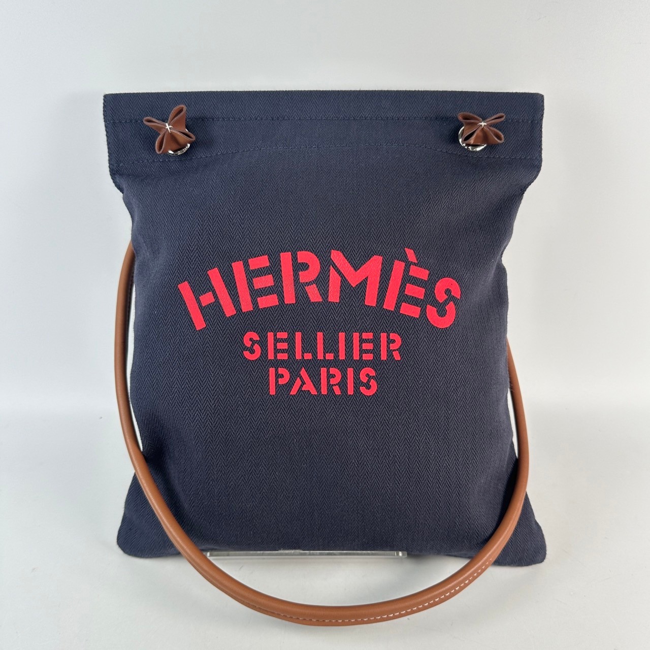 愛馬仕 Hermès Aline Mini 扁包 ALINMI U刻 藍Aline帆布包 無附屬品