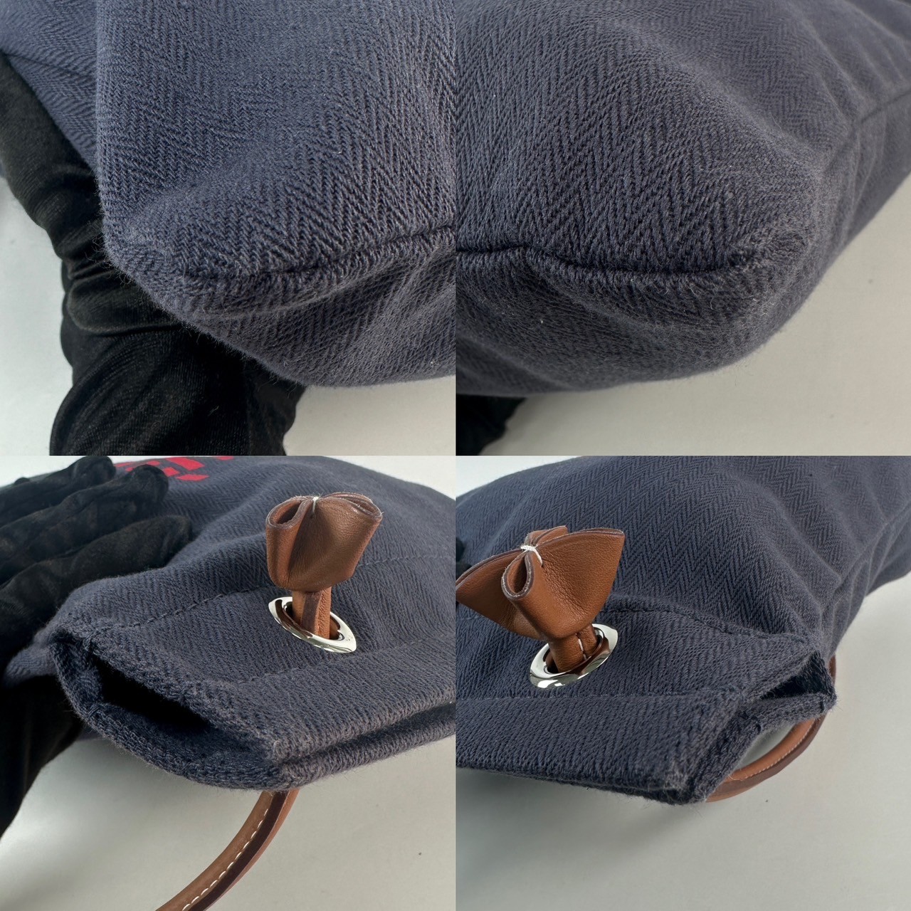 愛馬仕 Hermès Aline Mini 扁包 ALINMI U刻 藍Aline帆布包 無附屬品