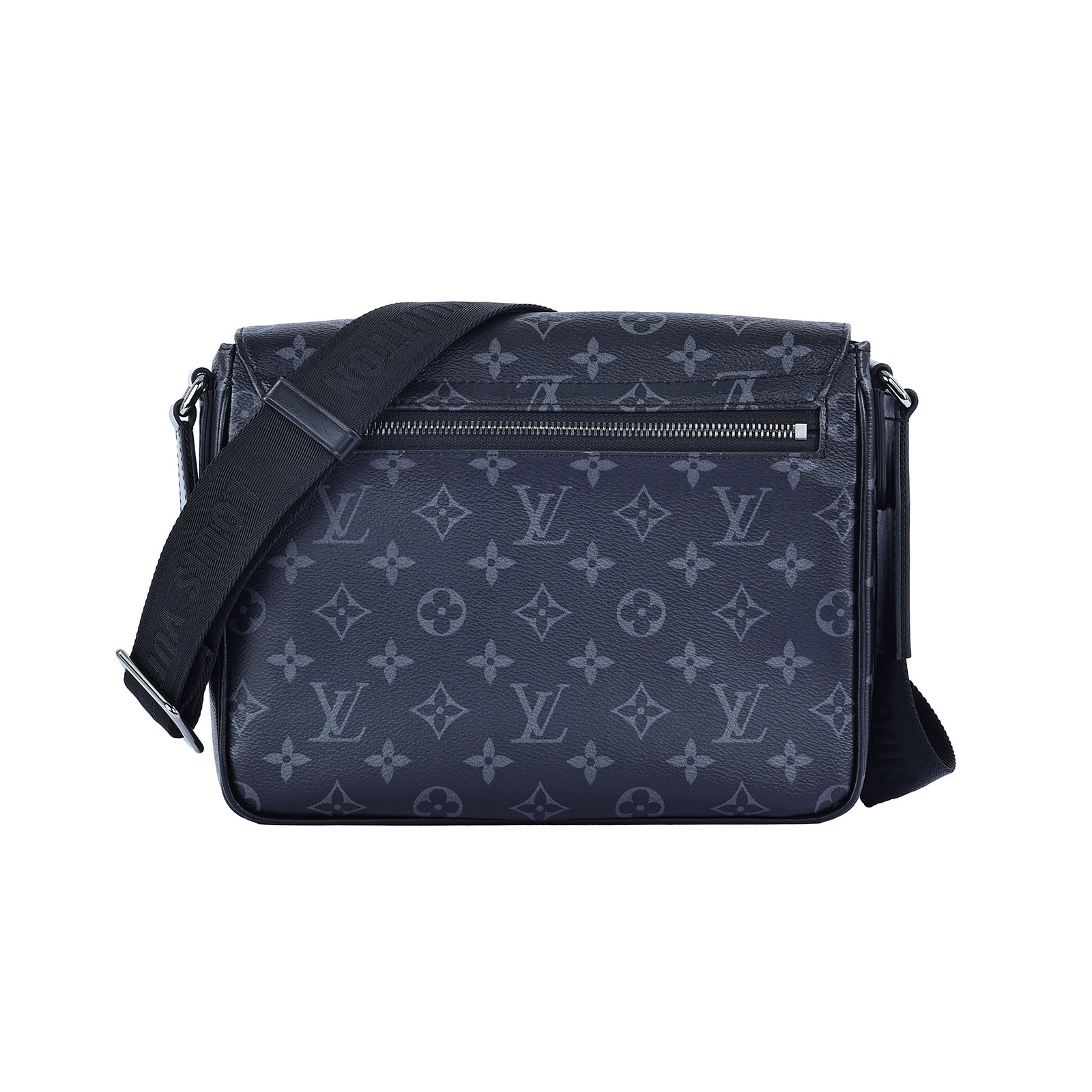 路易威登 LOUIS VUITTON District PM 肩背包 Eclipse帆布 黑色 M46255 晶片款  原廠盒子/防塵袋/購買證明