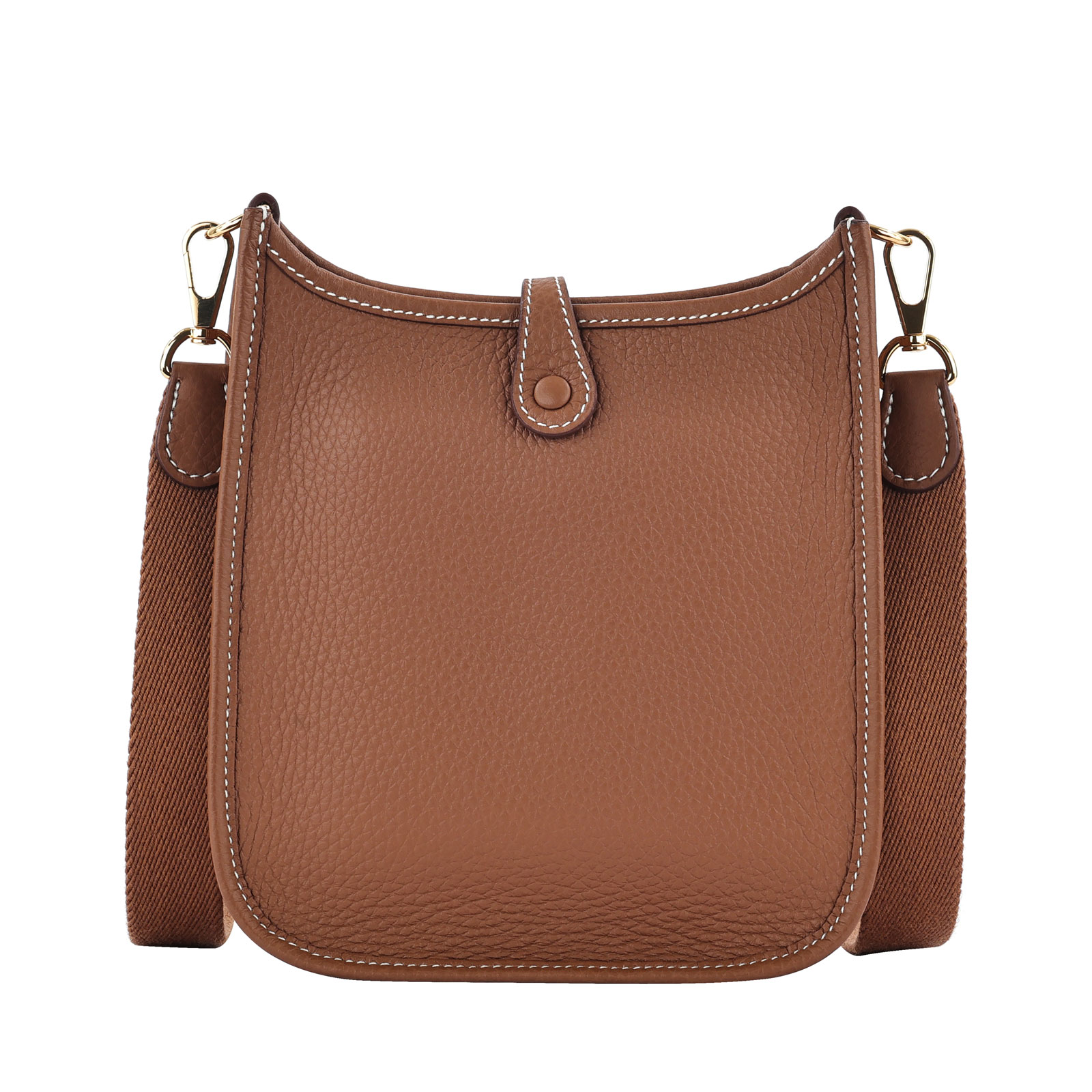 愛馬仕 Hermès Evelyne Bag Mini 伊芙琳包 Evelyne 16 EV16 W刻 金棕MINI EVELYNE 原廠盒子/防塵袋/購買證明