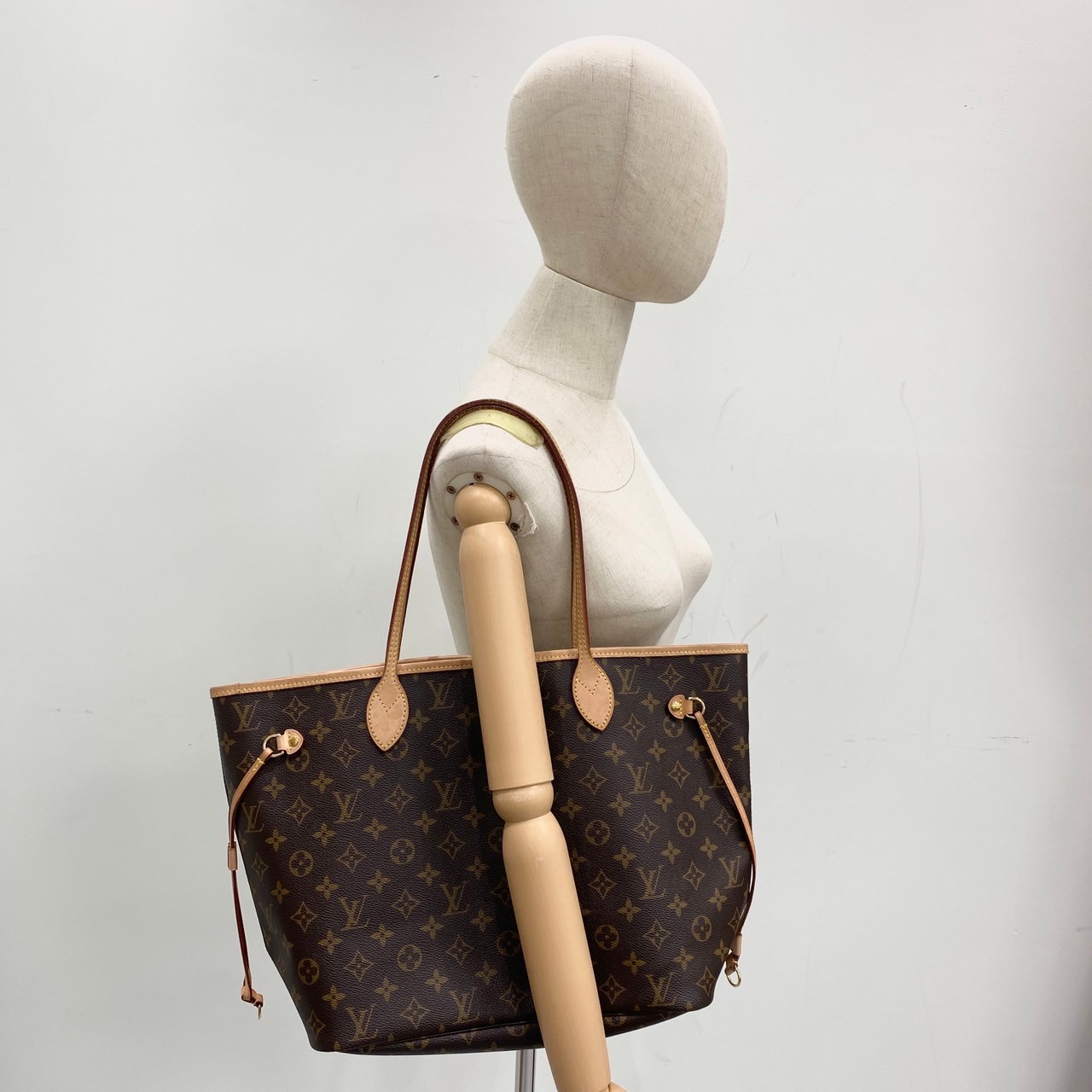 路易威登 LOUIS VUITTON Neverfull MM 經典帆布 肩背 購物袋 M40995 晶片款  原廠盒子/防塵袋/購買證明