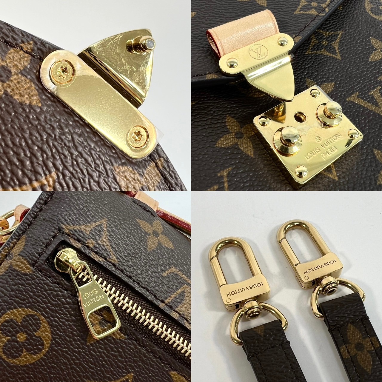 路易威登 LOUIS VUITTON Pochette Métis East West 老花 鏈條 郵差包 腋下單肩包 M46279 晶片款  原廠盒子/防塵袋