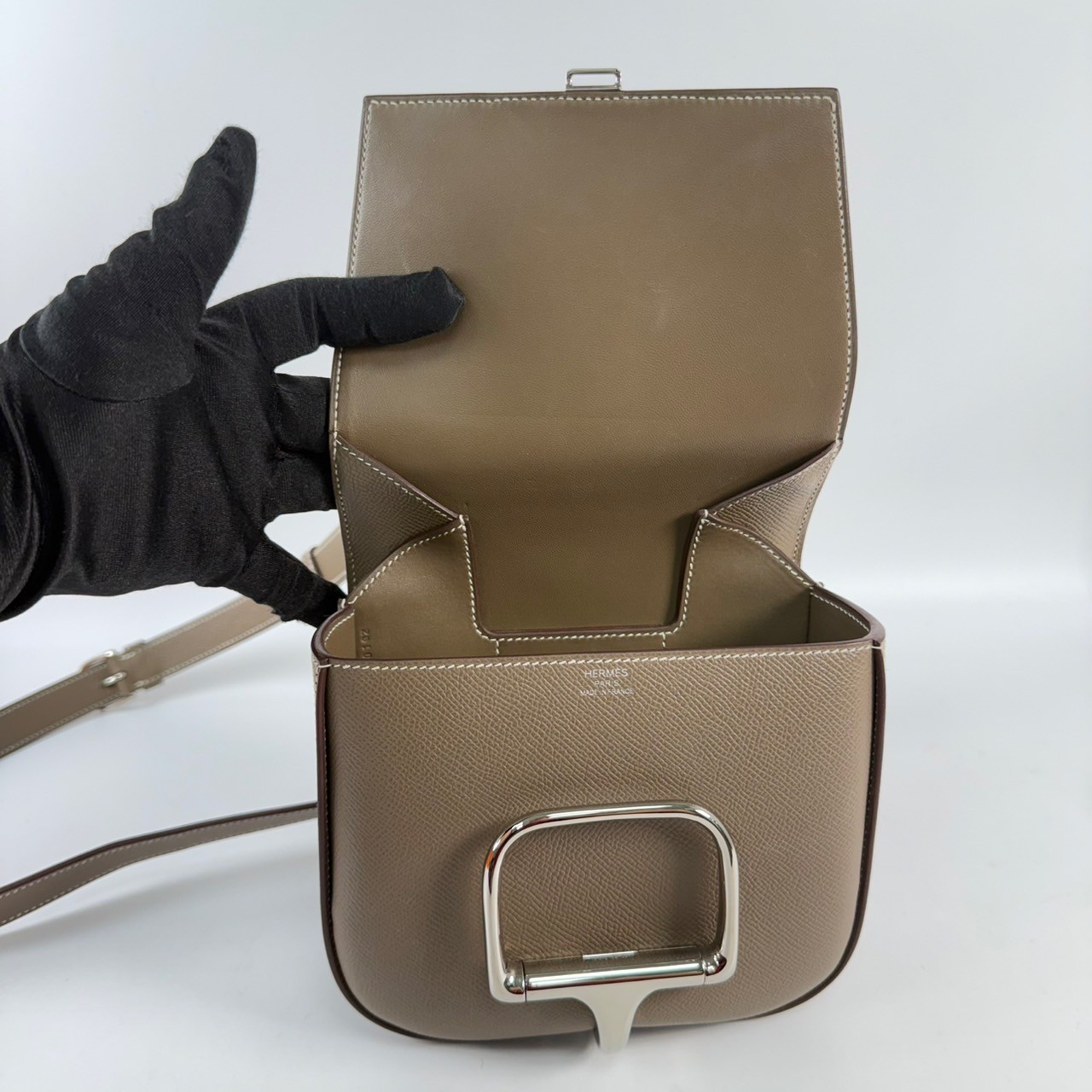 愛馬仕 Hermès Della Cavalleria Mini 迷你 肩背包 DELLAMINI U刻  原廠盒子
