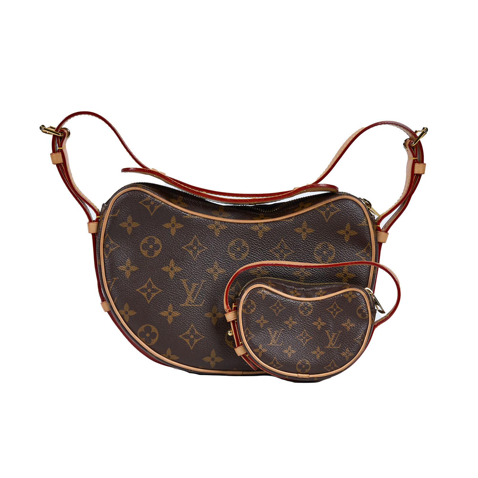 路易威登 LOUIS VUITTON Croissant MM 肩背包 經典帆布 M46828 　原花可頌包 Croissant MM 防塵袋