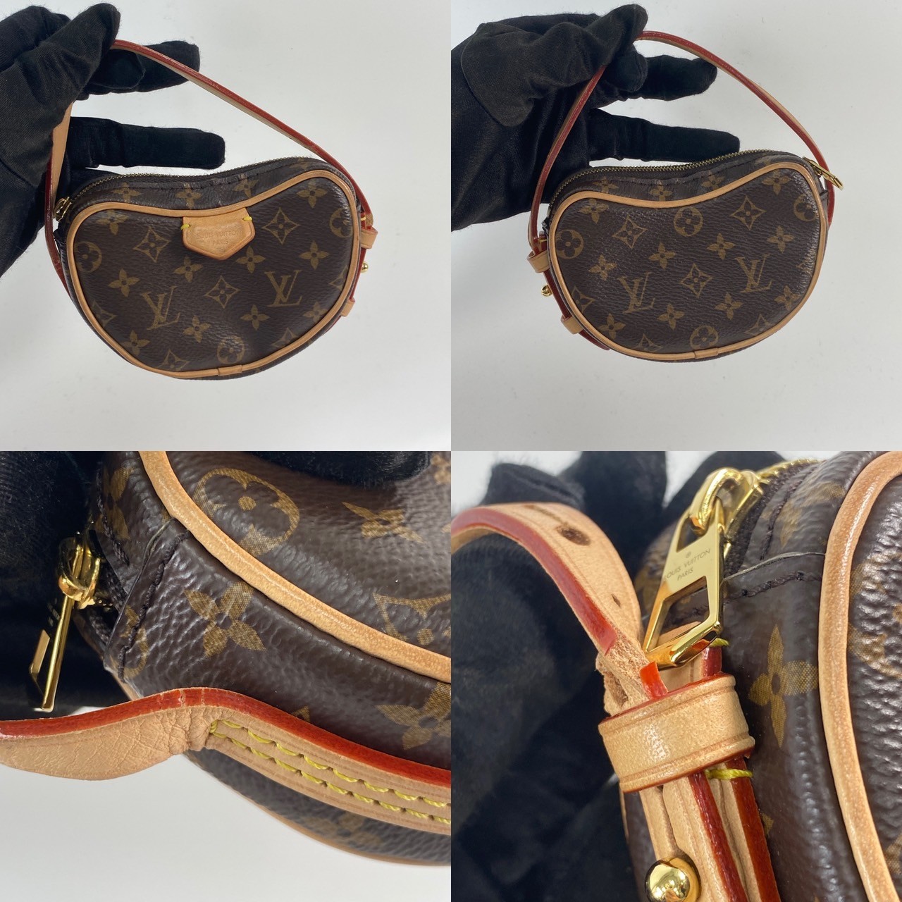 路易威登 LOUIS VUITTON Croissant MM 肩背包 經典帆布 M46828 　原花可頌包 Croissant MM 防塵袋