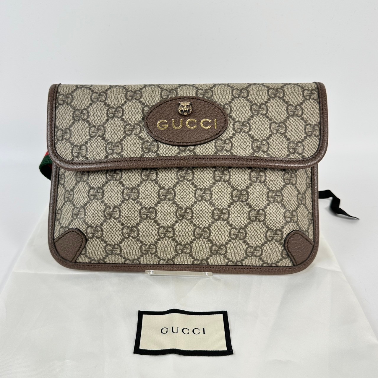 古馳 GUCCI Neo Vintage GG Supreme 腰包 493930 GG腰包 防塵袋