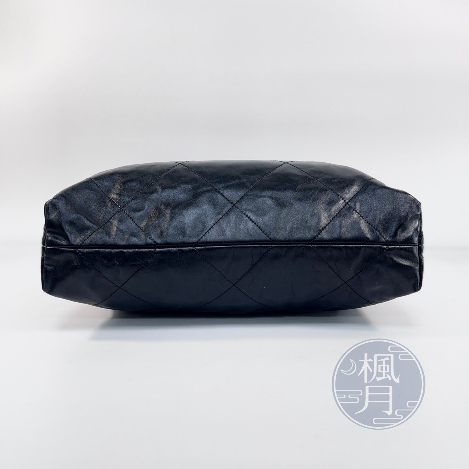 香奈兒 CHANEL 22 中型 束口包  晶片款 SO BLACK 22包 中號 無附屬品