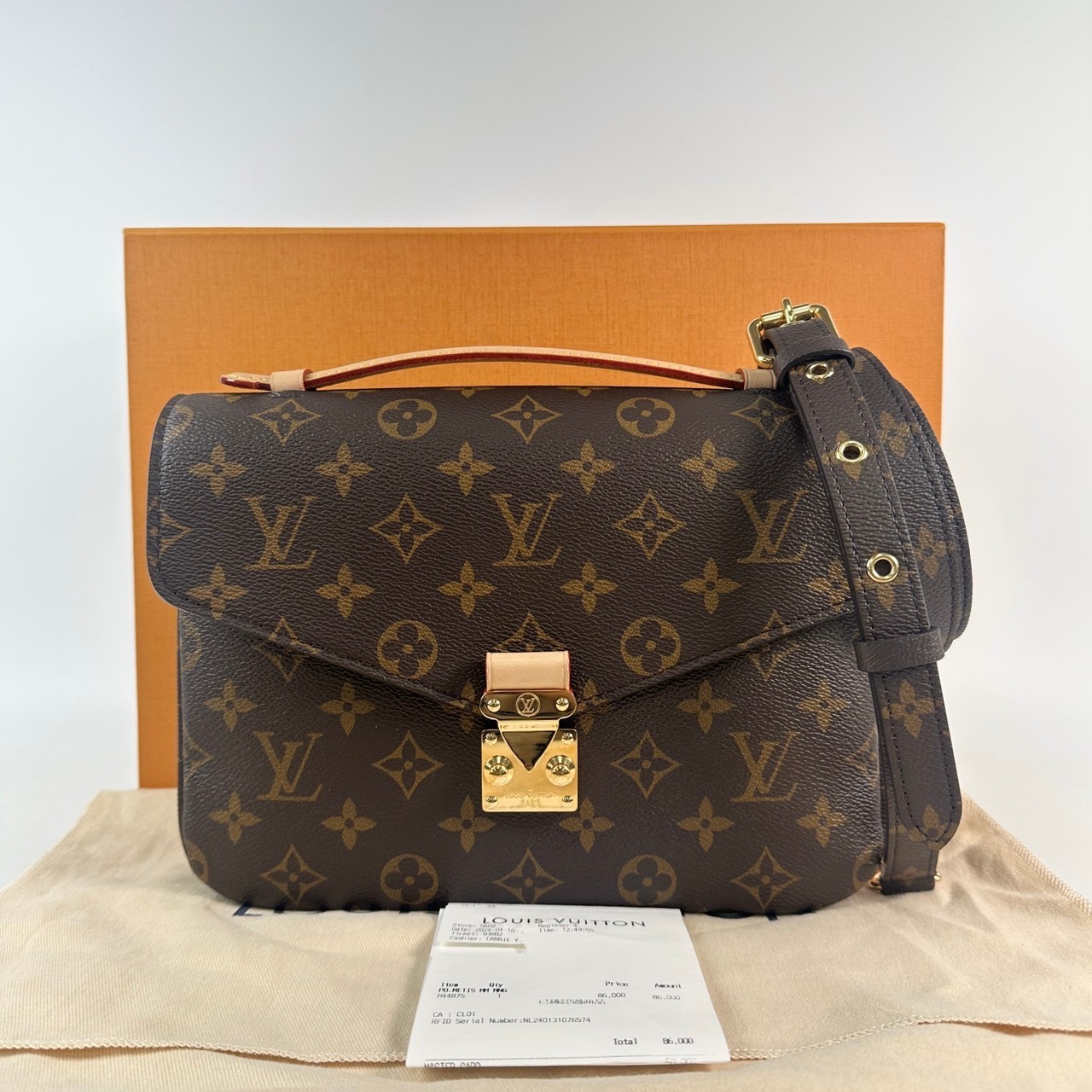 路易威登 LOUIS VUITTON Pochette Métis 老花 手提 肩背郵差包 M44875 晶片款  原廠盒子/防塵袋/購買證明