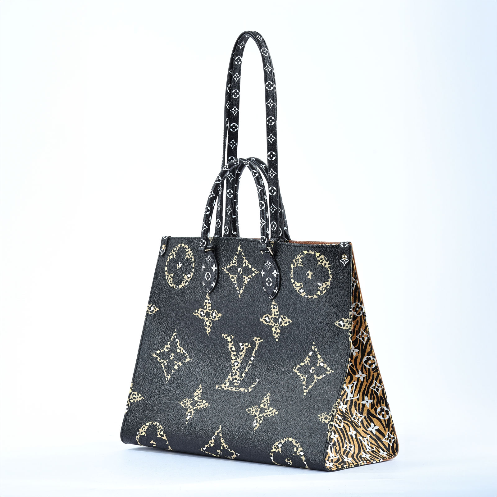 路易威登 LOUIS VUITTON OnTheGo GM 購物袋 手提包 M44674 豹紋ONTHEGO JUNGLE MM 防塵袋