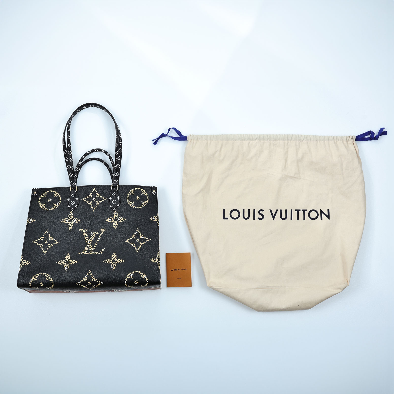 路易威登 LOUIS VUITTON OnTheGo GM 購物袋 手提包 M44674 豹紋ONTHEGO JUNGLE MM 防塵袋