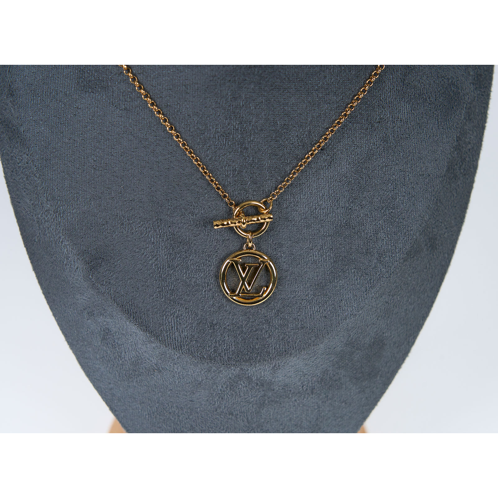 路易威登 LOUIS VUITTON Baby Louise Necklace 項鍊 M00598 金色BABY LOUISE項鍊 原廠盒子/防塵袋