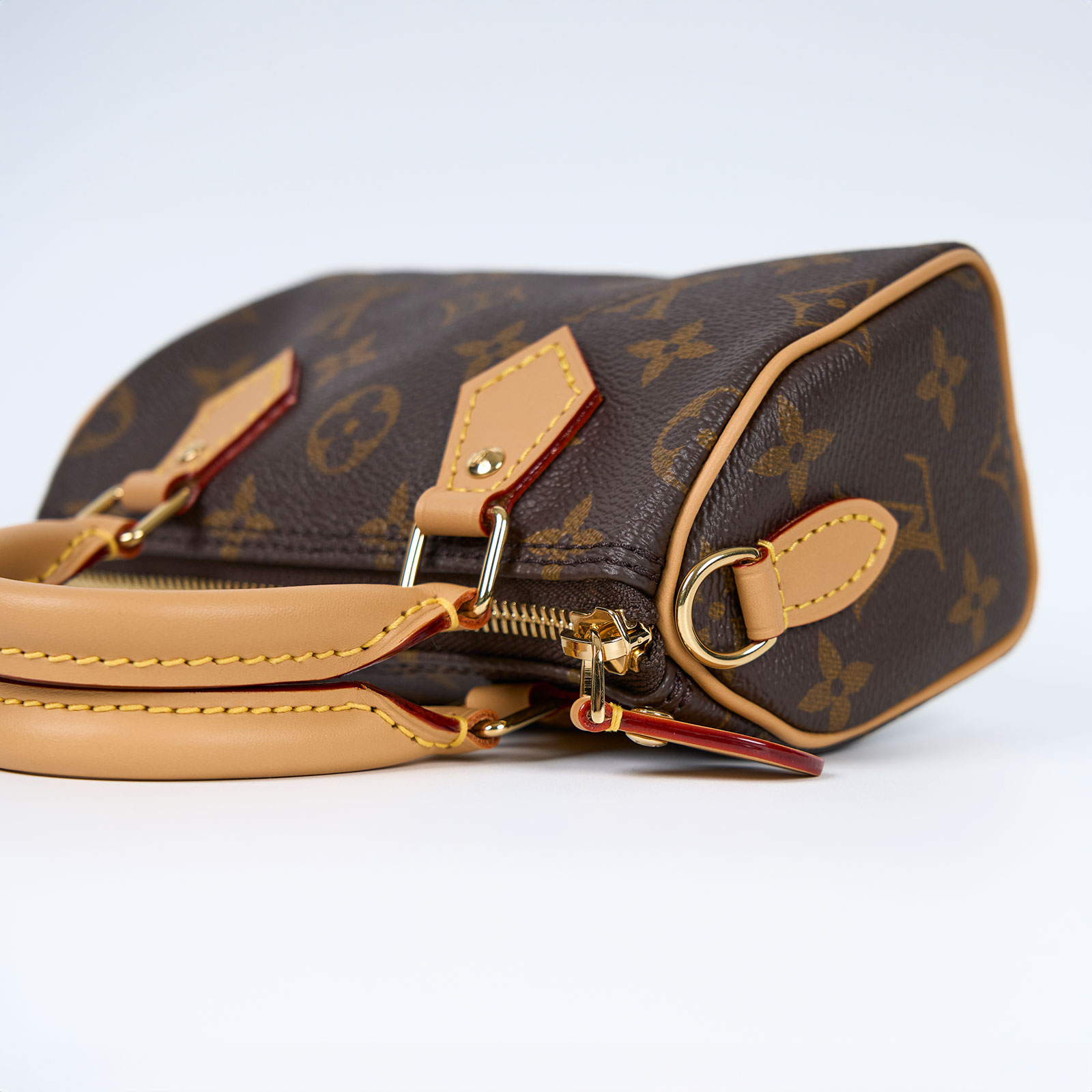 路易威登 LOUIS VUITTON Nano Speedy 原花 手提 肩背包 M81085 原花NANO SPEEDY 原廠盒子/防塵袋