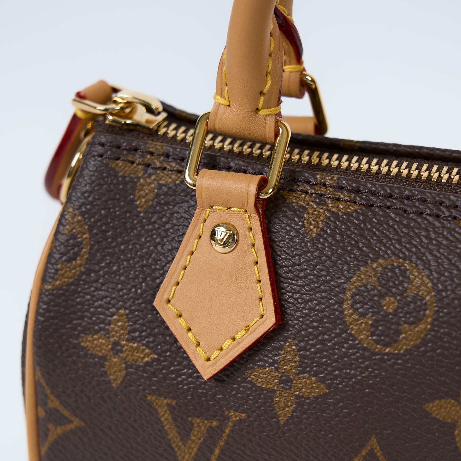 路易威登 LOUIS VUITTON Nano Speedy 原花 手提 肩背包 M81085 原花NANO SPEEDY 原廠盒子/防塵袋