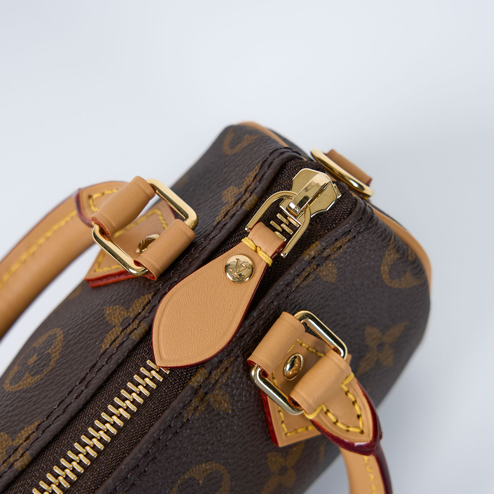 路易威登 LOUIS VUITTON Nano Speedy 原花 手提 肩背包 M81085 原花NANO SPEEDY 原廠盒子/防塵袋