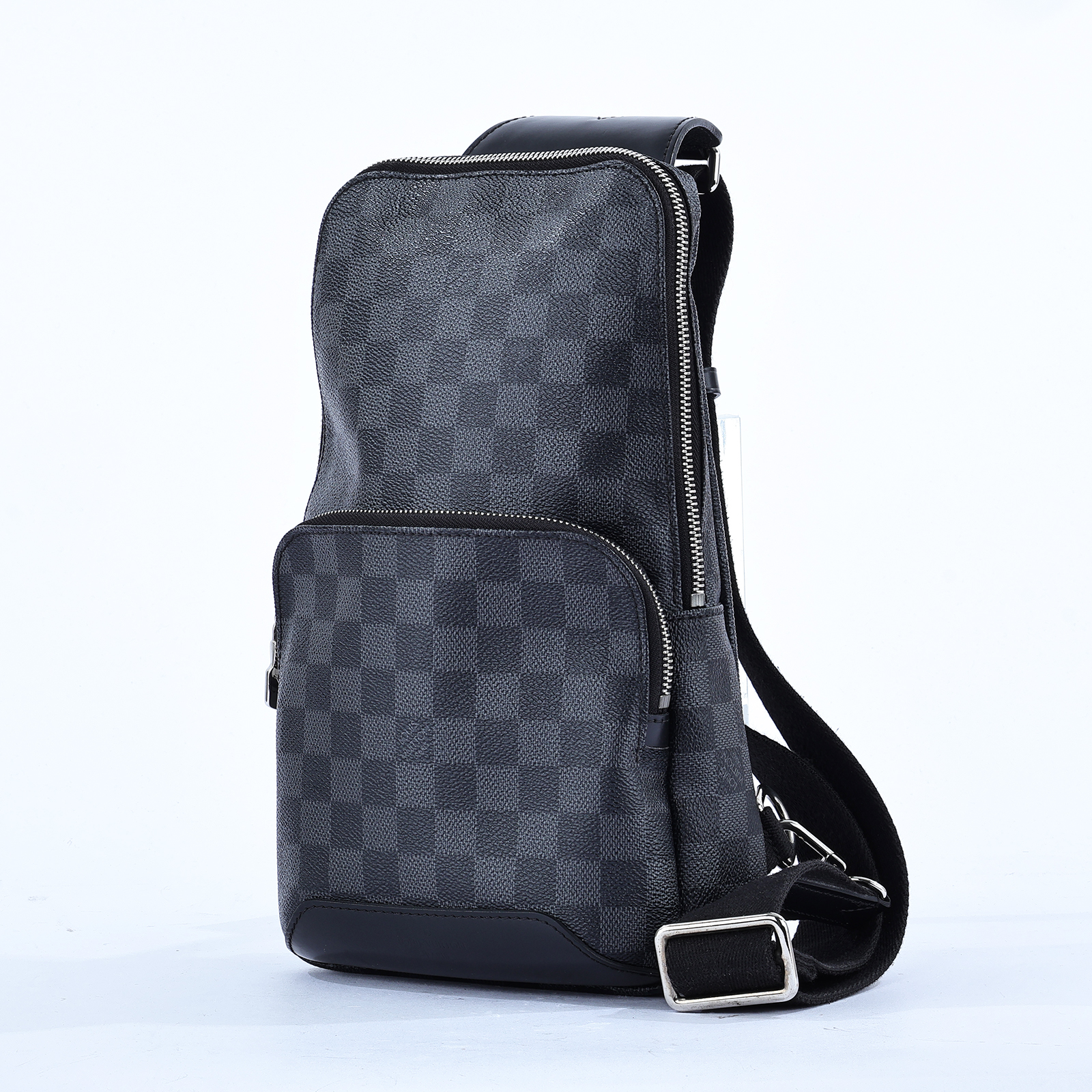 路易威登 LOUIS VUITTON Avenue 單肩包 棋盤格 Graphite N41719 黑棋盤胸包 原廠盒子/防塵袋/購買證明