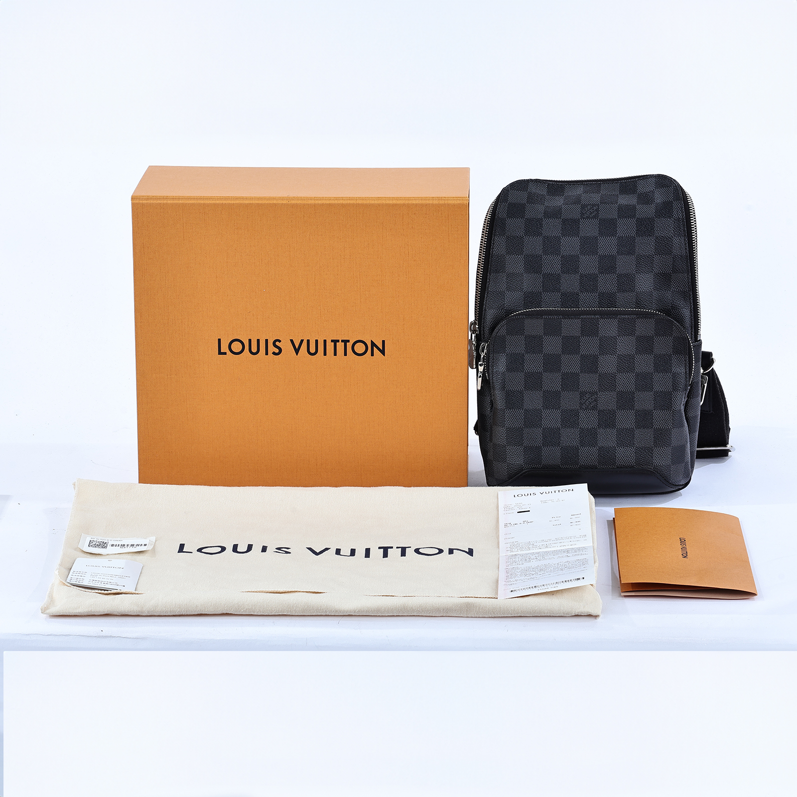 路易威登 LOUIS VUITTON Avenue 單肩包 棋盤格 Graphite N41719 黑棋盤胸包 原廠盒子/防塵袋/購買證明