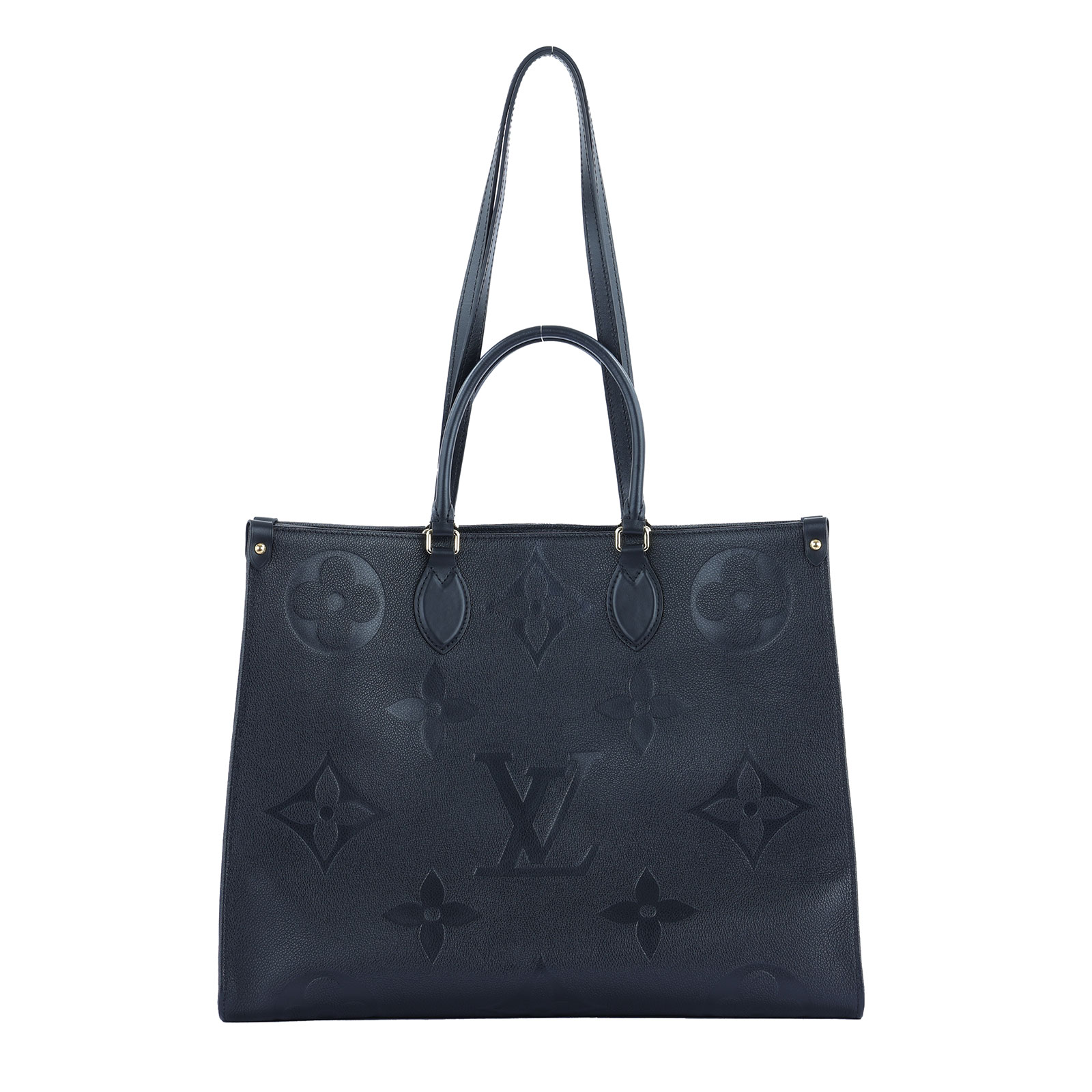 路易威登 LOUIS VUITTON Onthego GM 壓花皮革 手提肩背 托特包 M44925 晶片款  原廠盒子/防塵袋/購買證明