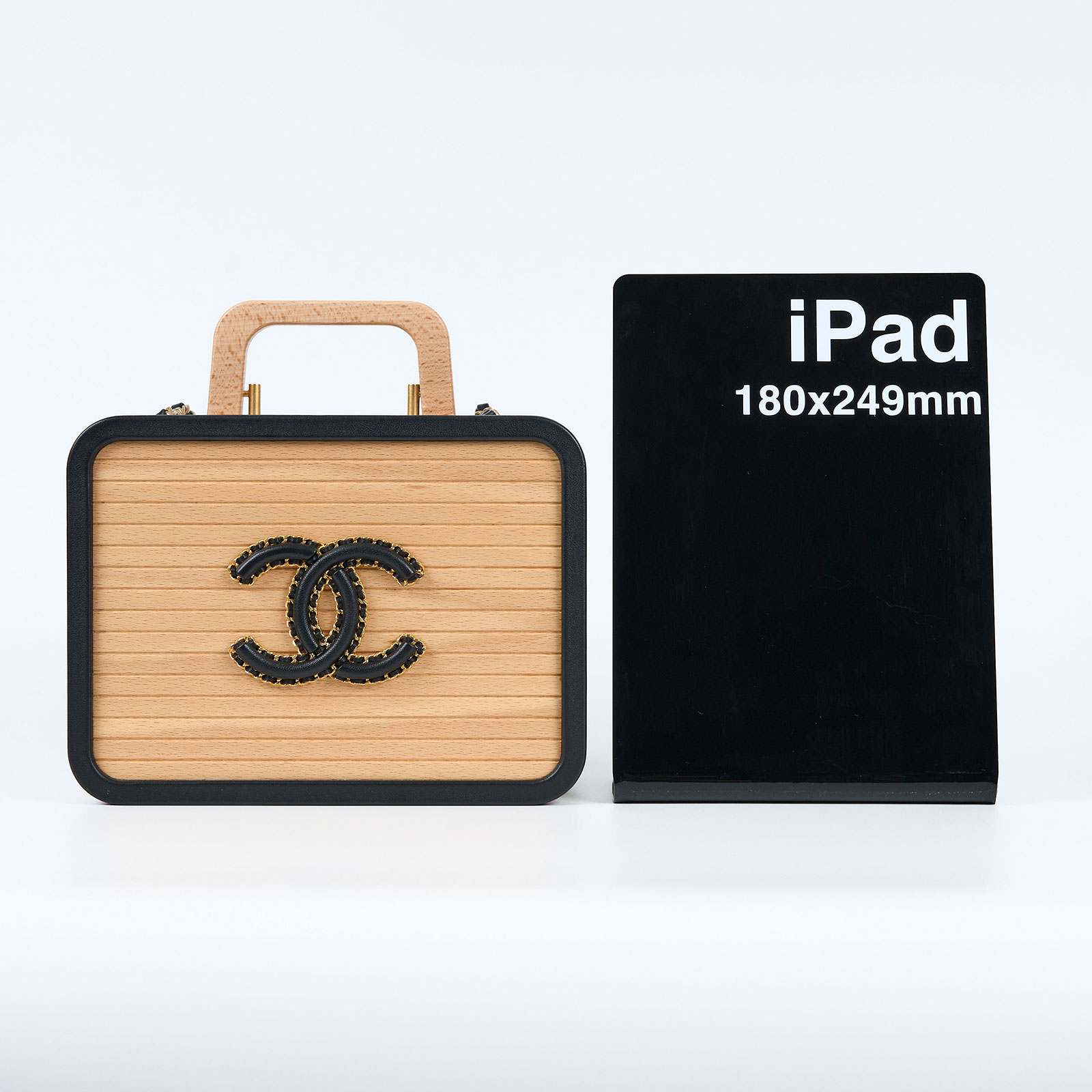 香奈兒 CHANEL Vanity Case 化妝箱 AS2927 晶片款 WOOD VANITY化妝箱 原廠盒子/防塵袋