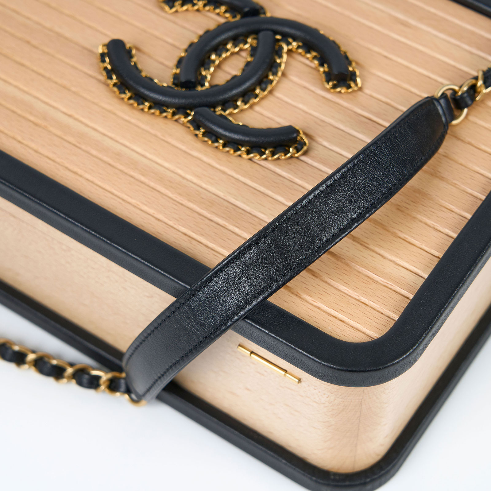 香奈兒 CHANEL Vanity Case 化妝箱 AS2927 晶片款 WOOD VANITY化妝箱 原廠盒子/防塵袋