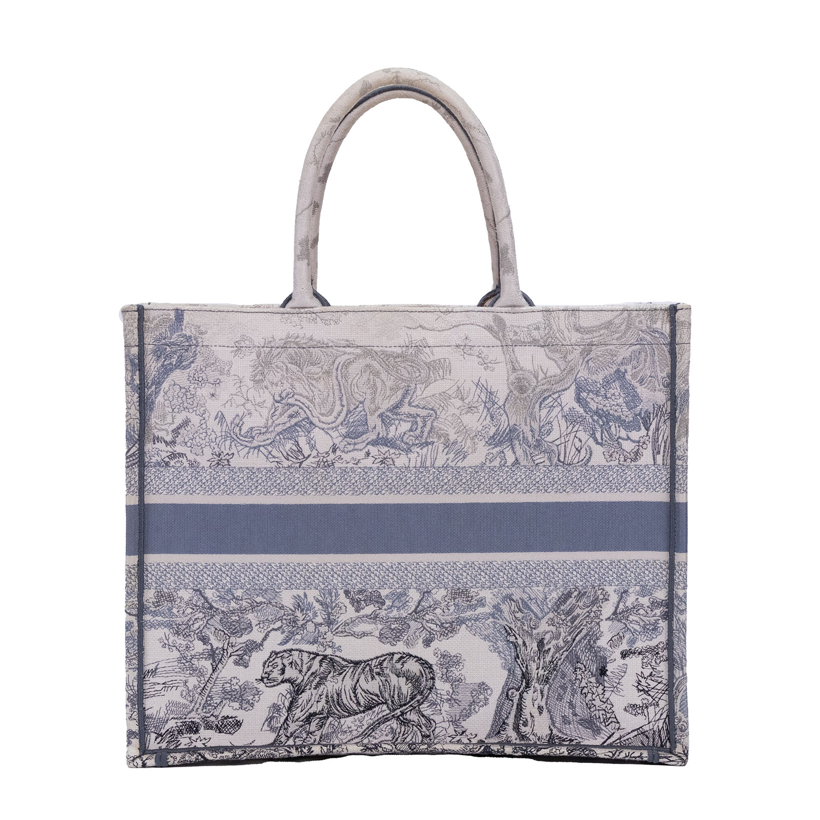 迪奧 CHRISTIAN DIOR Book Tote 中型 托特包 Toile de Jouy M1296ZTDT  防塵袋/保證卡