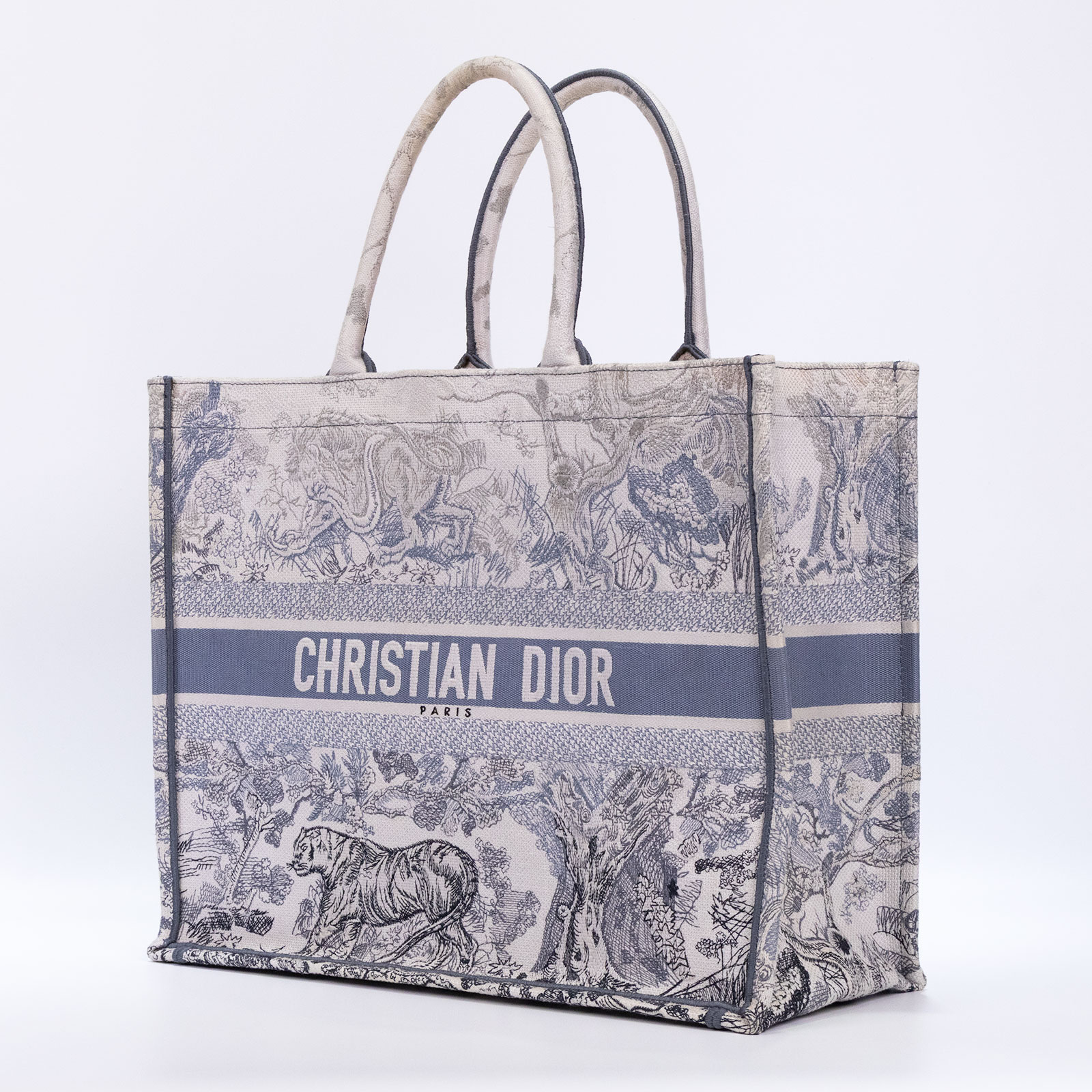迪奧 CHRISTIAN DIOR Book Tote 中型 托特包 Toile de Jouy M1296ZTDT  防塵袋/保證卡