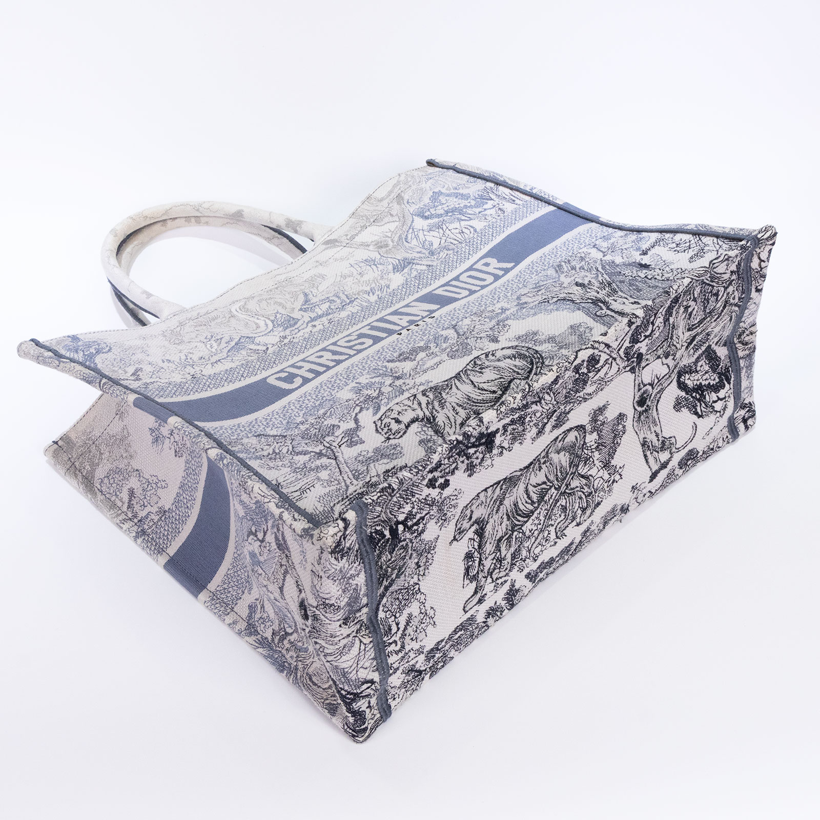 迪奧 CHRISTIAN DIOR Book Tote 中型 托特包 Toile de Jouy M1296ZTDT  防塵袋/保證卡