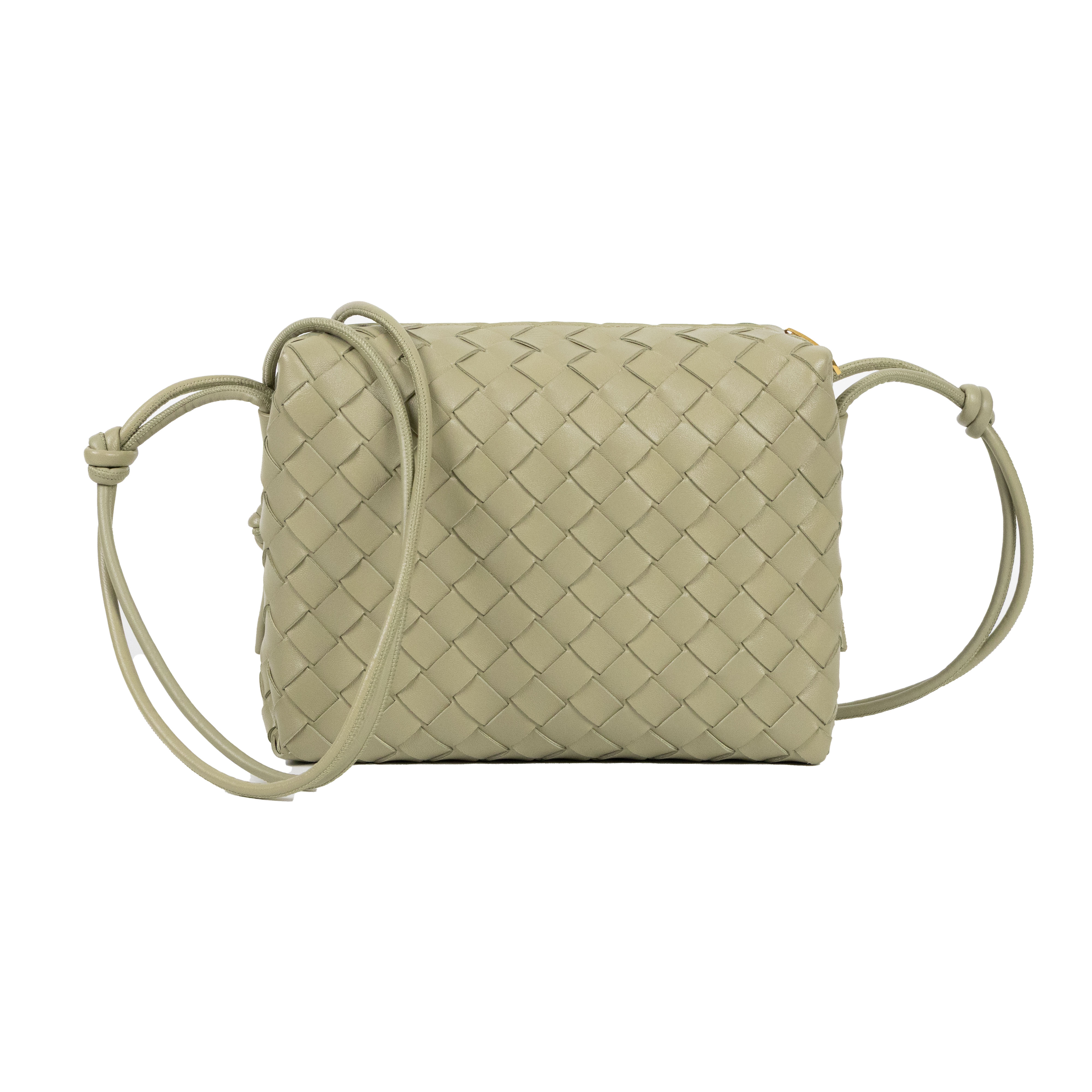 寶緹嘉 BOTTEGA VENETA Loop 相機包 小型 723548 綠LOOP 編織包 防塵袋