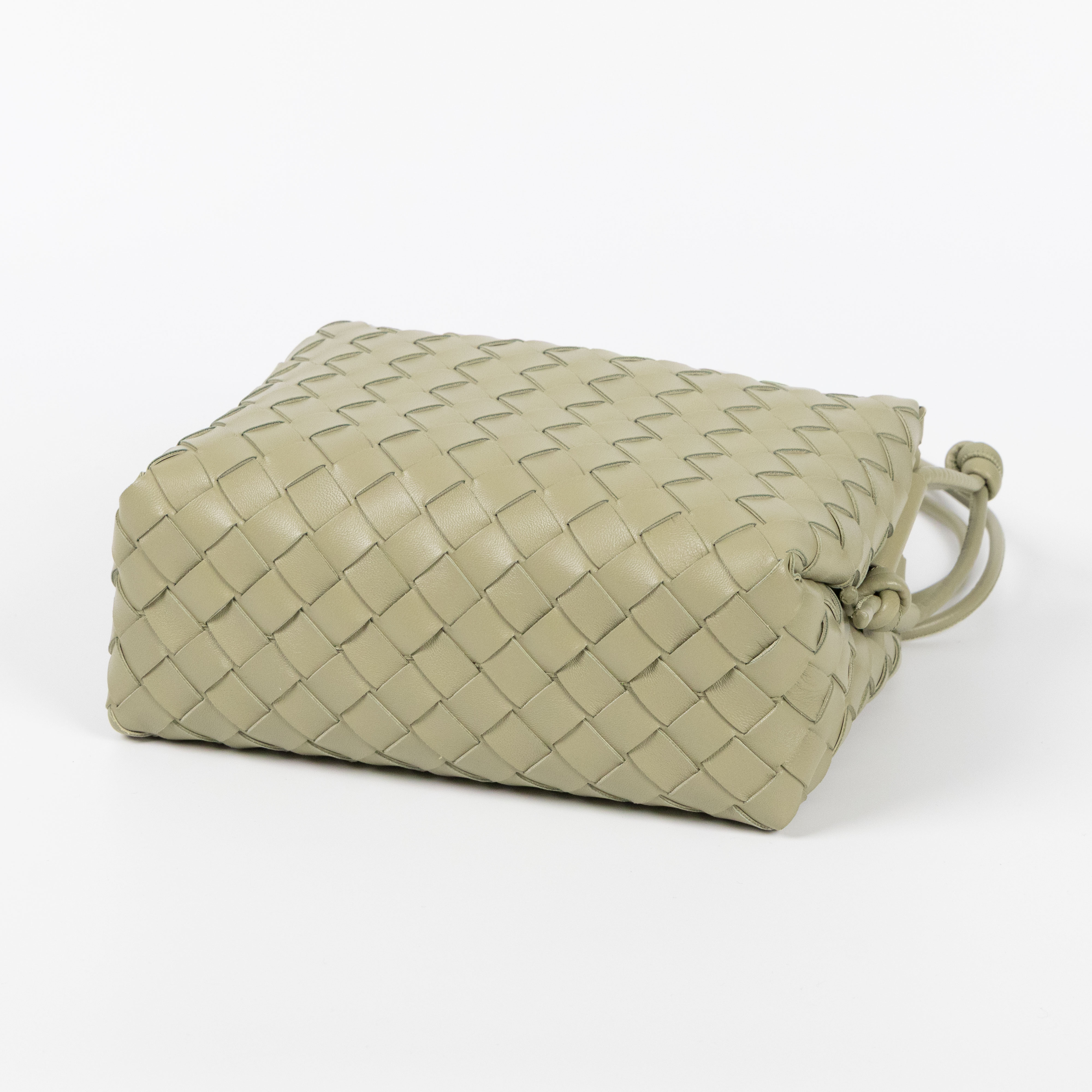 寶緹嘉 BOTTEGA VENETA Loop 相機包 小型 723548 綠LOOP 編織包 防塵袋