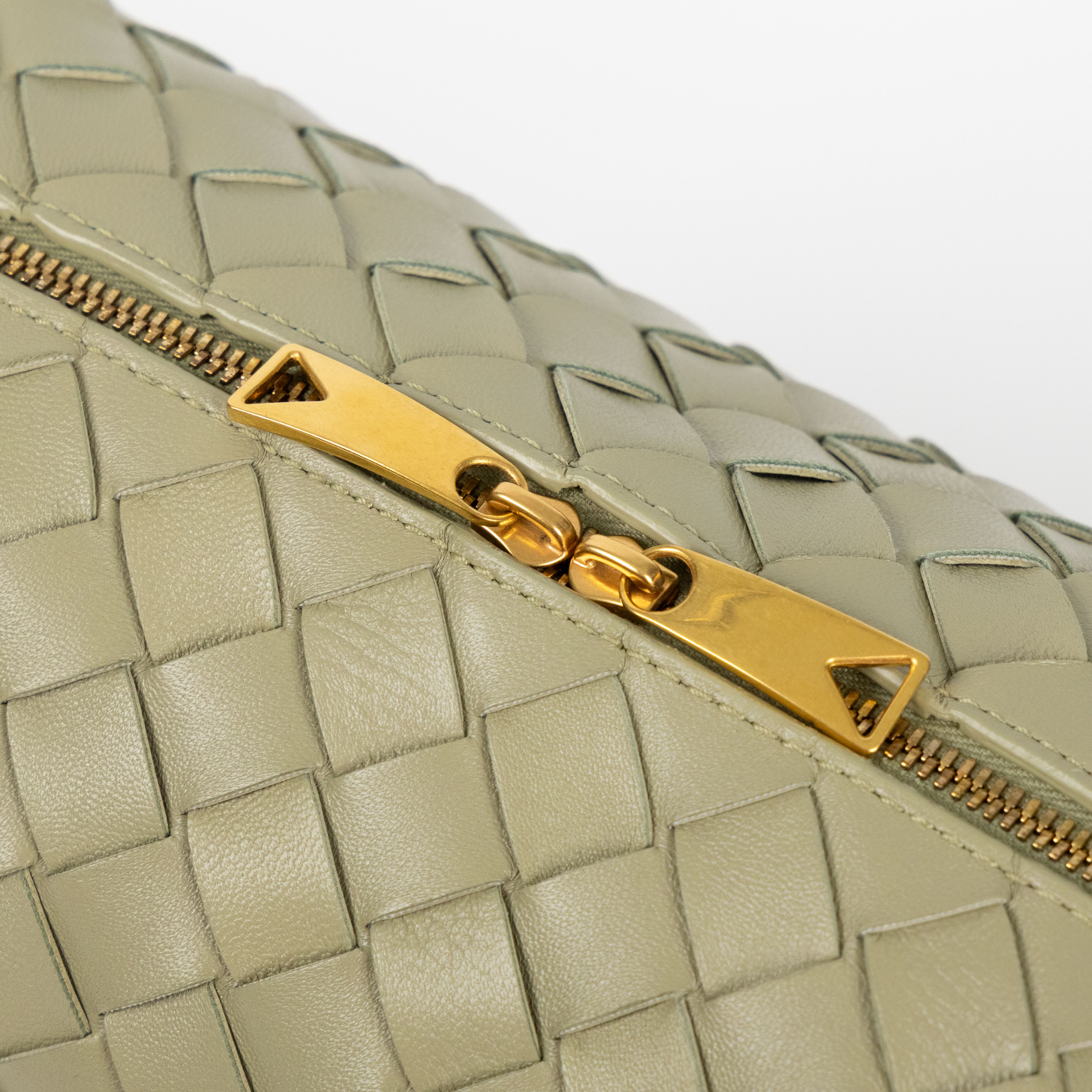 寶緹嘉 BOTTEGA VENETA Loop 相機包 小型 723548 綠LOOP 編織包 防塵袋