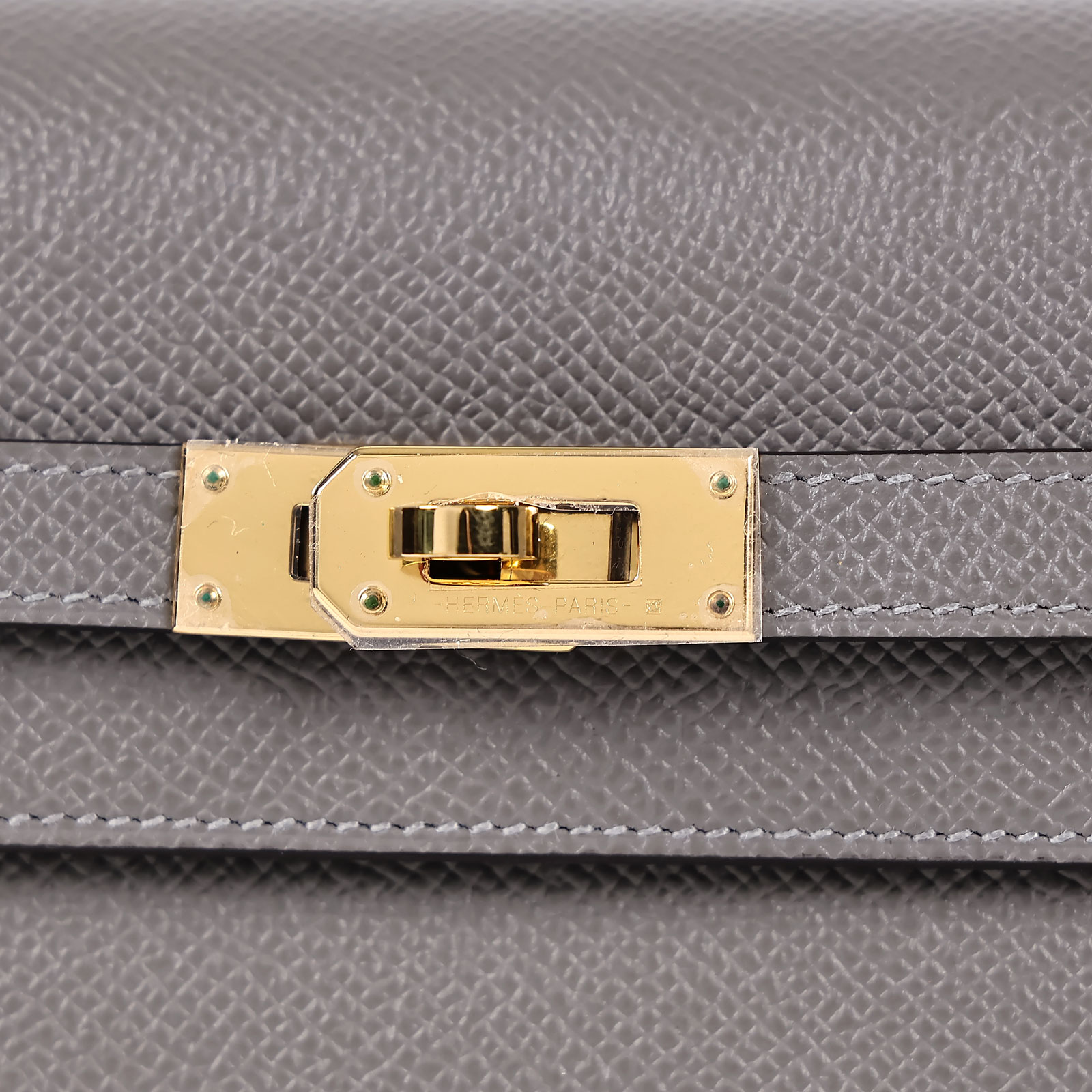 愛馬仕 Hermès Kelly to go 長夾肩背包 KLG U刻 灰KELLY TO GO 原廠盒子